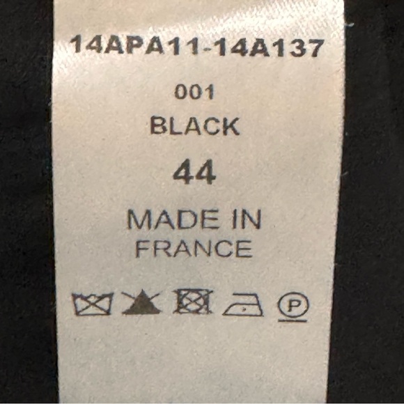 Chloe Black Wool Blend Trouser Pants Size 44 - Picture 9 of 14